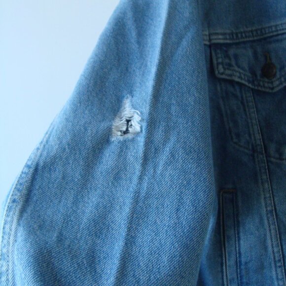 NWT Levis Original EX- Boyfriend Trucker Denim Jean Jacket Women’s Size L - Picture 9 of 16